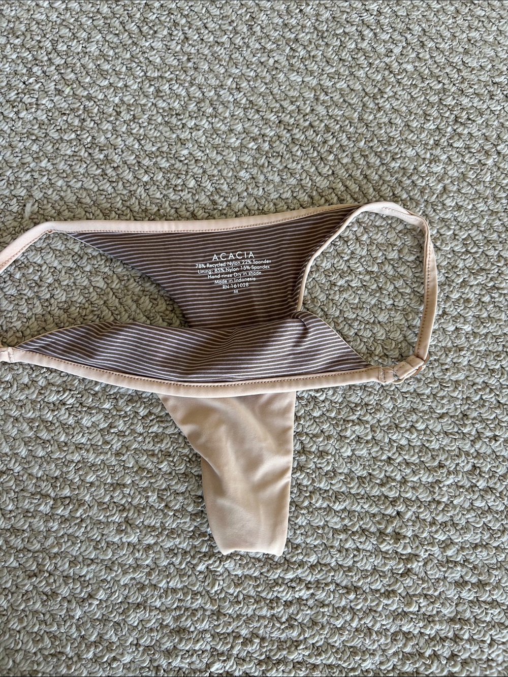 acacia swimwear Neutral Beige Lined Bikini Bottoms
